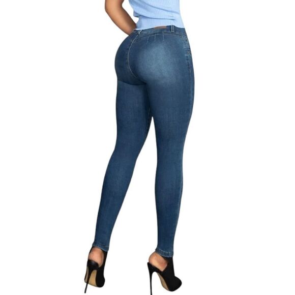 Bahiao Denim - Bahiao Push Up Booty Jeans in Dark Wash Women’s Size 5/27